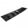 Aintier 1pc Abs Rear Bumper Chassis Spoiler Shark Fin Wing Compatible For 2008-2016 Mitsubishi Lancer Evo X 10 Matte Black Roof