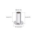 200 Pcs 4mm X 8mm Aluminum Flat Head Semi-tubular Rivets Silver Tone