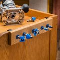 Router Bit Storage Inserts 10 Ck Holds 4a  1 2a Shanks For Horizontal Or Vertical A Durable Molded Polyethylene Bit Set A Neat