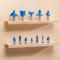 Router Bit Storage Inserts 10 Ck Holds 4a  1 2a Shanks For Horizontal Or Vertical A Durable Molded Polyethylene Bit Set A Neat