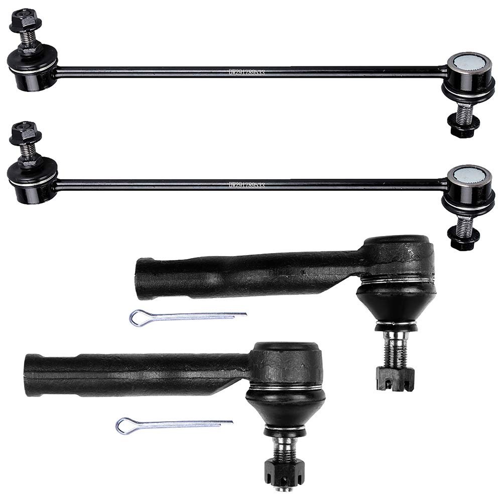 4-piece Outer Tie Rod End Sway Bar Link Fit 2000-2005 For Toyota Celica