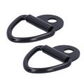 Trailer Hook 2pcs Universal Tie Down Anchors Heavy Duty V Ring Bolt On Flush Mount Black For Pickup Suv Boat Ship 