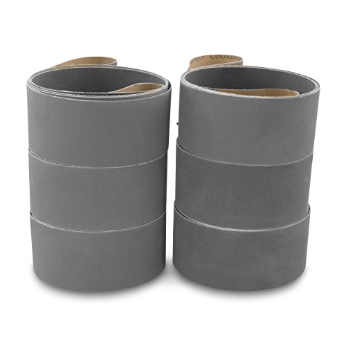 2 X 72 INCH SILICON CARBIDE EXTRA FINE GRIT SANDING BELTS-600 1000 Grits, 800 