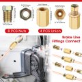 Willbond 31 Pcs Double And Single Flaring Tool Kit 25 16 Copper Coated Brake Line Tubing Tube Bender 3 8 -24 Threads Fittings