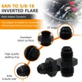 2pcs -6an 6an Male Flare To 5 8 -18 Inverted Adapter Fitting For 40k Tru Cooler