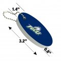 Graphics More Florida Gulf Coast Primary Logo Floating Keychain Oval Foam Fishing Boat Buoy Key Float