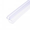 Uxcell Frameless Glass Shower Door Sweep 27 56 Long With 1 25mm Drip Rail 3 8 10mm H-type Bottom Side Seal Strip