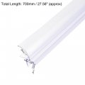 Uxcell Frameless Glass Shower Door Sweep 27 56 Long With 1 25mm Drip Rail 3 8 10mm H-type Bottom Side Seal Strip