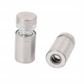 Uxcell 12mmx22mm Stainless Steel Advertise Glass Standoff Pin Screw Mount Bolt 8pcs