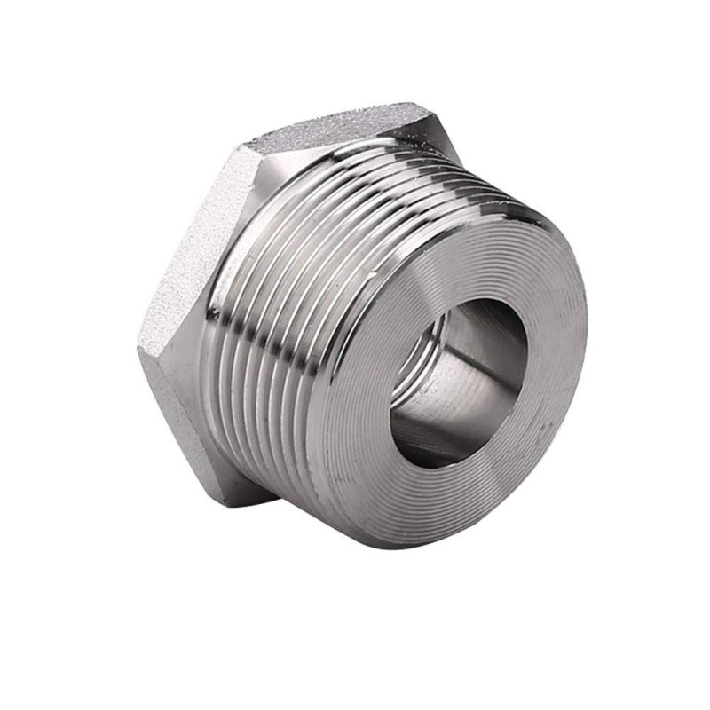 Avanty Stainless Steel 304 Forged Pipe Fitting Hex Bushing 1 2 Npt Male X 8 Female Adapter Class 3000 Pack Of