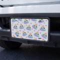 Graphics More Cute Rainbow Poop Pattern Novelty Metal Vanity Tag License Plate