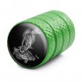 Crappie Illustration Valve Stem Caps For Tire Rim Wheel Aluminum Green