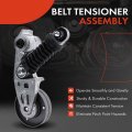 A-premium Belt Tensioner Assembly With Pulley Compatible Audi A6 Quattro 2006-2011 A8 2006-2010 Volkswagen Touareg 2007-2009