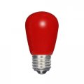 Accessory-1 4w S14 Led Medium Base Replacement Lamp-1 75 Inches Wide-ceramic Red Finish