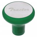 United Pacific 22965 Tractor Deluxe Aluminum Screw-on Air Valve Knob W Stainless Plaque Emerald Green 