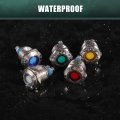 X Autohaux 5 Pcs Led Indicator Light 12mm 12v Ac Dc Metal Shell Waterproof Pilot Dash Signal Lamp For Car Truck Boat Interior