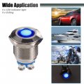 X Autohaux 5 Pcs Led Indicator Light 12mm 12v Ac Dc Metal Shell Waterproof Pilot Dash Signal Lamp For Car Truck Boat Interior