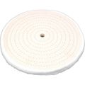 Cotton Buffing Wheel For Jewelers Polishing Machine Tool 8 In Diameter With 1 2 Hole Rows Of Stitching 