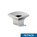 10 Pack Rok Hardware Zen Dynasty Square Style Metal Nickel 1-7 32 Decorative Kitchen Vanity Dresser Cabinet Drawer Door Knob 