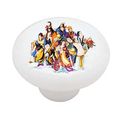 Chinese Eight Immortals Decorative High Gloss Ceramic Drawer Knob 