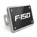 Ipick Image Made For Ford F-150 2009-2014 Black Carbon Fiber Texture Plate Billet Aluminum 2 Inch Tow Hitch Cover