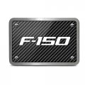 Ipick Image Made For Ford F-150 2009-2014 Black Carbon Fiber Texture Plate Billet Aluminum 2 Inch Tow Hitch Cover