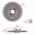 Caltric Starter Clutch Gear Idler And Bearing Kit Compatible With Yamaha Kodiak 400 Yfm400 1999
