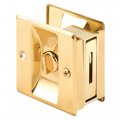 Prime-line Mp6771 Pocket Door Privacy Lock With Pull Polished Brass Single Pack 