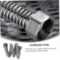 Alipis Water Heater Hose 4 Pcs Corrugated Nozzle Inlet Double Head Stainless Steel Shower And Tube