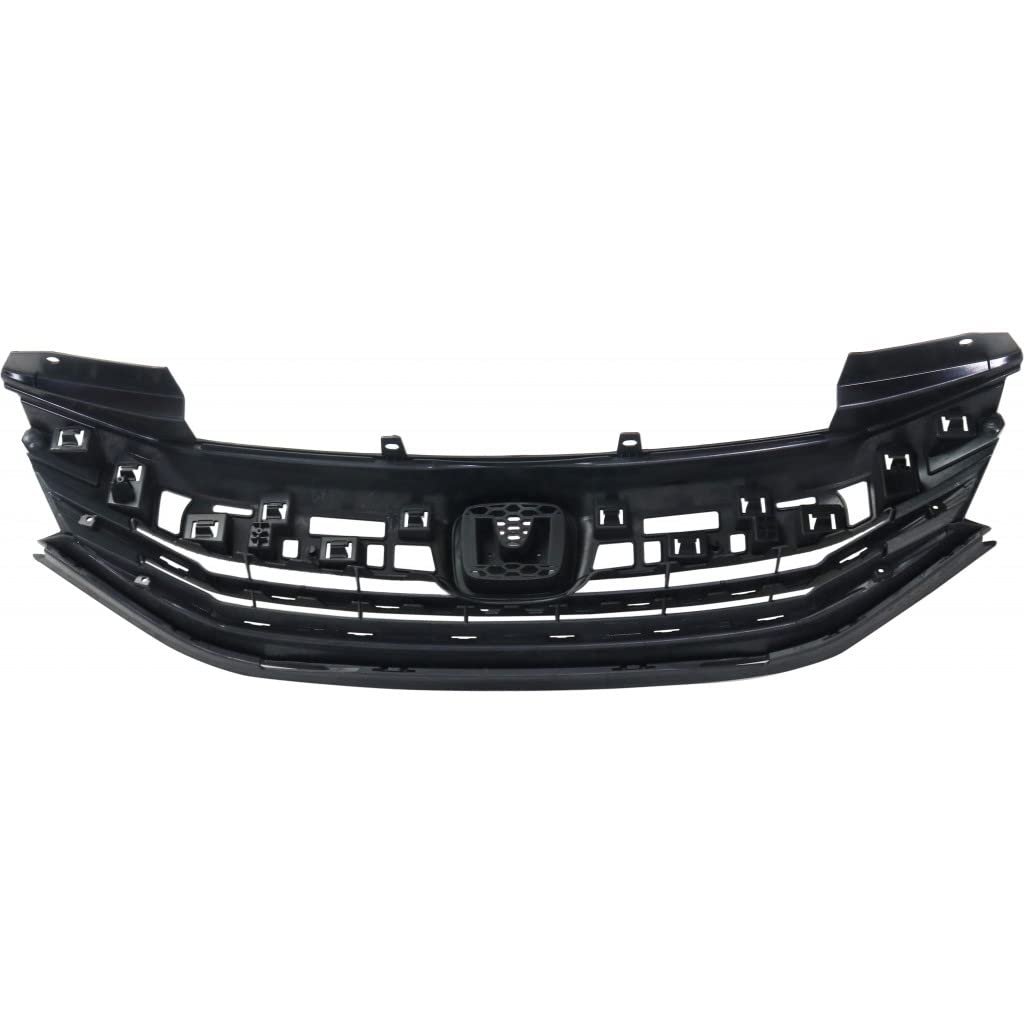 Front Grille Assembly For Honda Accord 2016 2017 Sedan Textured Black Shell And Insert Plastic Ho1200229 71121t2fa51
