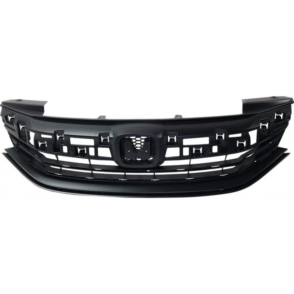 Front Grille Assembly For Honda Accord 2016 2017 Sedan Textured Black Shell And Insert Plastic Ho1200229 71121t2fa51