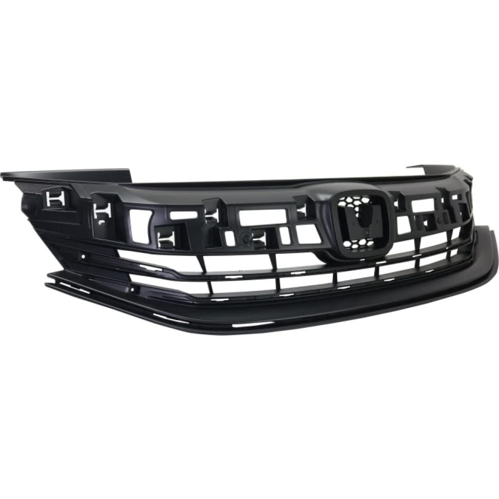 Front Grille Assembly For Honda Accord 2016 2017 Sedan Textured Black Shell And Insert Plastic Ho1200229 71121t2fa51