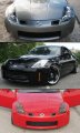 Left Right Carbon Fiber Bumper Air Duct Intake Vent Covers Pair Compatible With 2003-2009 Nissan 350z Z33