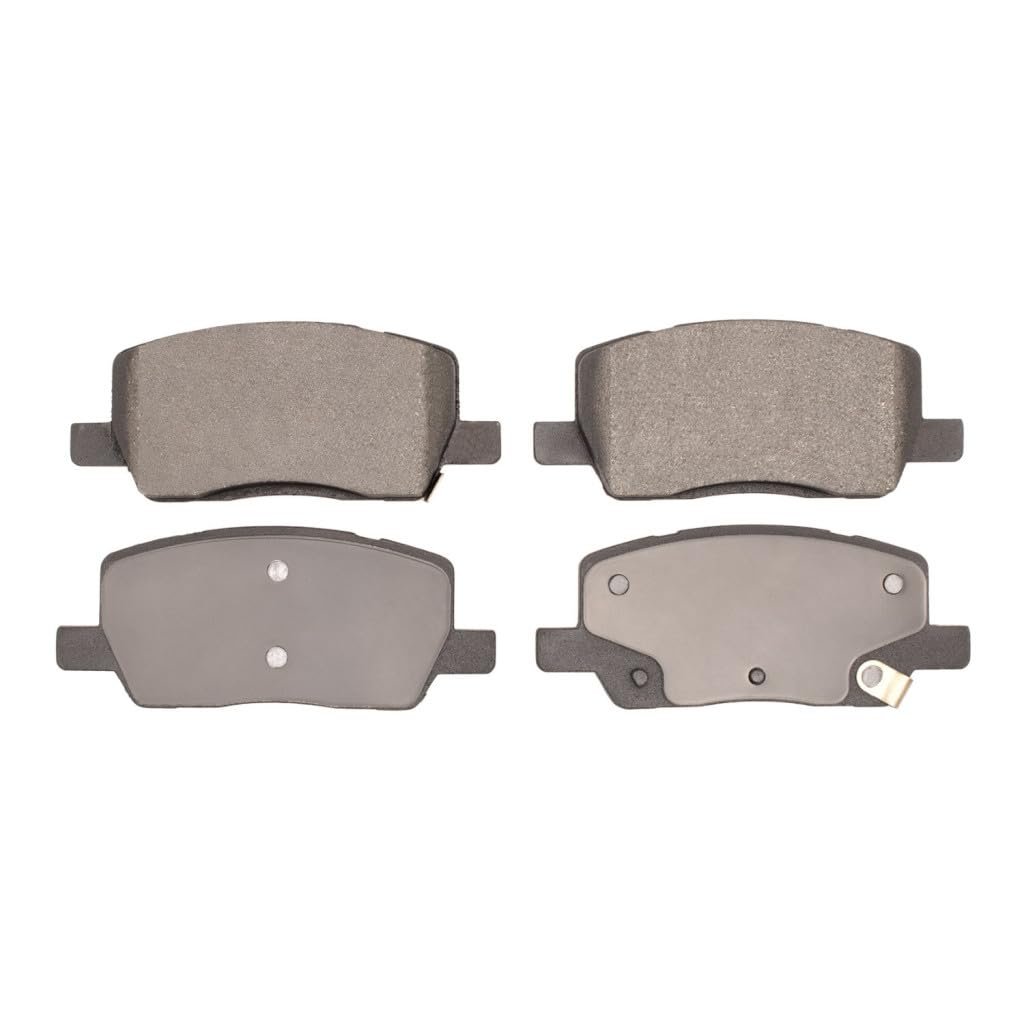 Front Brake Pads For Tesla Model X 2017 To 2025 Low Metallic With Mechanical Pad Wear Sensor 2 09 In Inner Height 5000 Advanced