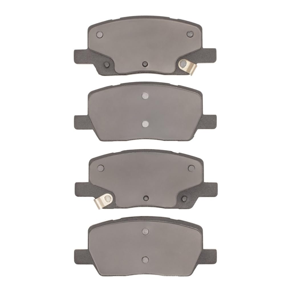 Front Brake Pads For Tesla Model X 2017 To 2025 Low Metallic With Mechanical Pad Wear Sensor 2 09 In Inner Height 5000 Advanced