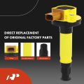Yellow Set Of 12 Ignition Coil Pack And Iridium Spark Plugs For Ford F-150 Explorer Transit-150 Transit-250 Transit-350 Taurus