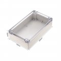 Uxcell 7 9 X4 X2 2 200mmx120mmx56mm Abs Junction Box Universal Project Enclosure W Pc Transparent Cover Light Gray