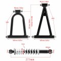 Tdpro 275mm Front Suspension Upper Lower Swing Arm Steering Knuckle Spindles For Quad Atv 4-wheeler Go Kart Buggy