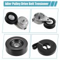 Uxcell 1 Set Drive Belt Tensioner Idler Pulley Assembly Replacement For Gmc Yukon Sierra 1500