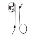 8mm Thread Round Silver Plating Rearview Mirror Replacement For 50cc 70cc 90cc 110cc 125cc 150cc 200cc 250cc Quad Atv Dirt Bike 