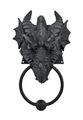 Gothic Dragon Door Knocker Cast Iron Finish 