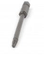 Uxcell T10 1 4 Hex Shank 75mm Long Magnetic Torx Screwdriver Bits Gray 10pcs