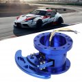 Steering Wheel Hub Adapter Tilt Flipped Racing Quick Release Kit Removable Blue
