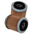 Caltric 2 Pack Oil Filter For Yamaha Terra Pro 350 Yfp350 Yfp-350 Kodiak 400 Yfm400 Yfm-400 4wd 1988 1993-1999 