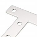 Uxcell Flat T Shape Repair Mending Plate 60x60x2mm Carbon Steel Joining Bracket Support Brace 4pcs