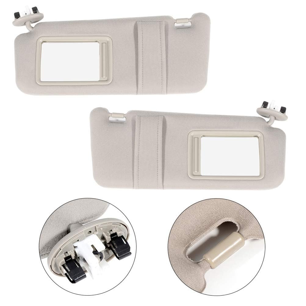 Sun Visor Fit 2006-2011 For Toyota Camry With Sunroof Left And Right Sides Beige