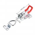 Uxcell 396lbs Holding Capacity Iron Pull-action Latch Adjustable Toggle Clamp