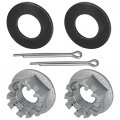 Caltric Front Axle Castle Nut Compatible With Suzuki Lt-a500f 2002 2003 2004 2005 2006 2007