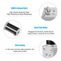 Dc 12v 5rpm 15kg Cm 8mm Single Shaft Self-locking Reversible Worm Gear Motor With Cable High Torque Speed Reduction Turbine