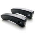 Krator Xh6014-773b Black Motorcycle Handlebar 7 8 Inch Bars Custom Universal Risers 5 Rise